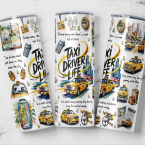 Taxi Driver Life Tumbler Mockup