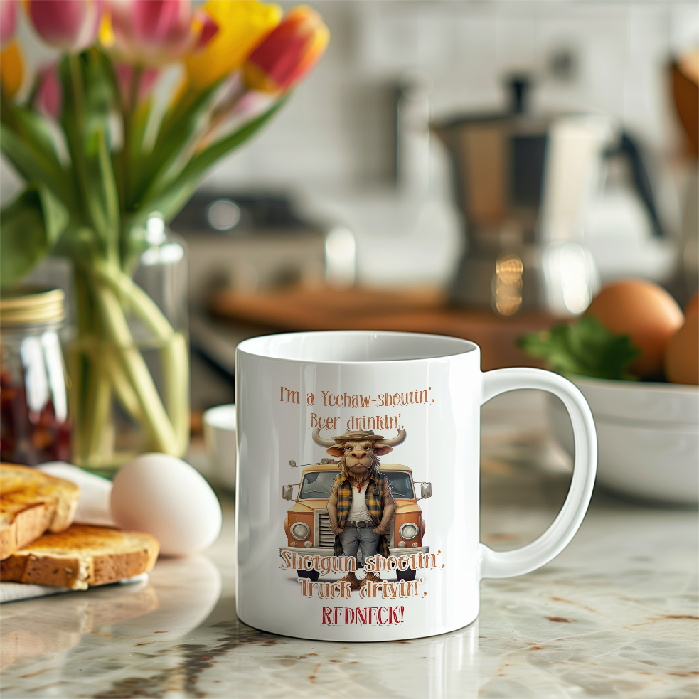 Truck Driven' Redneck Mug Mockup