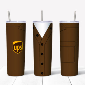 UPS Brown Uniform Tumbler Mockup