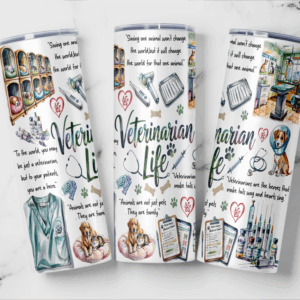 Veterinarian Life Tumbler Mockup