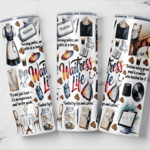 Waitress Life Tumbler Mockup