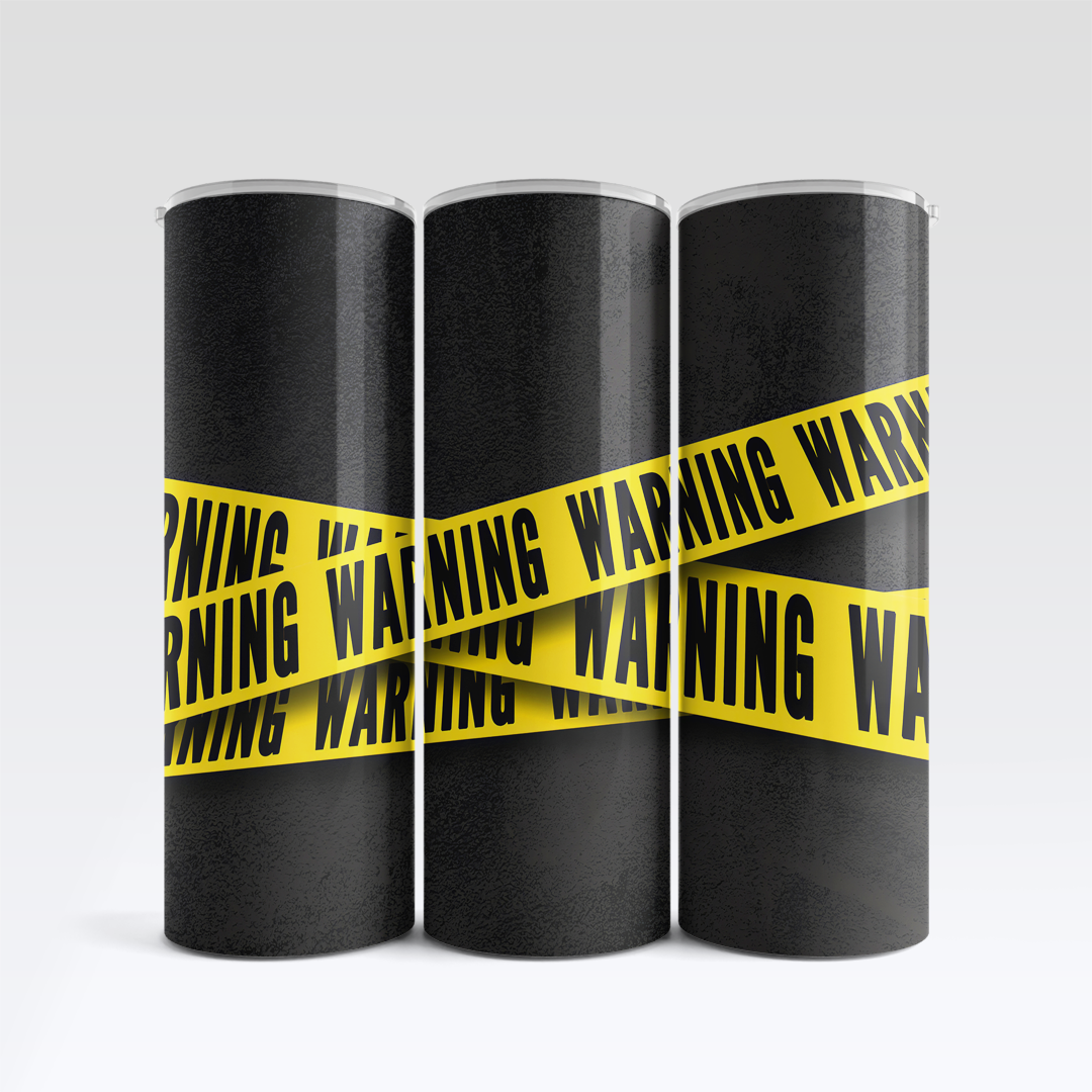 Warning Tumbler Mockup