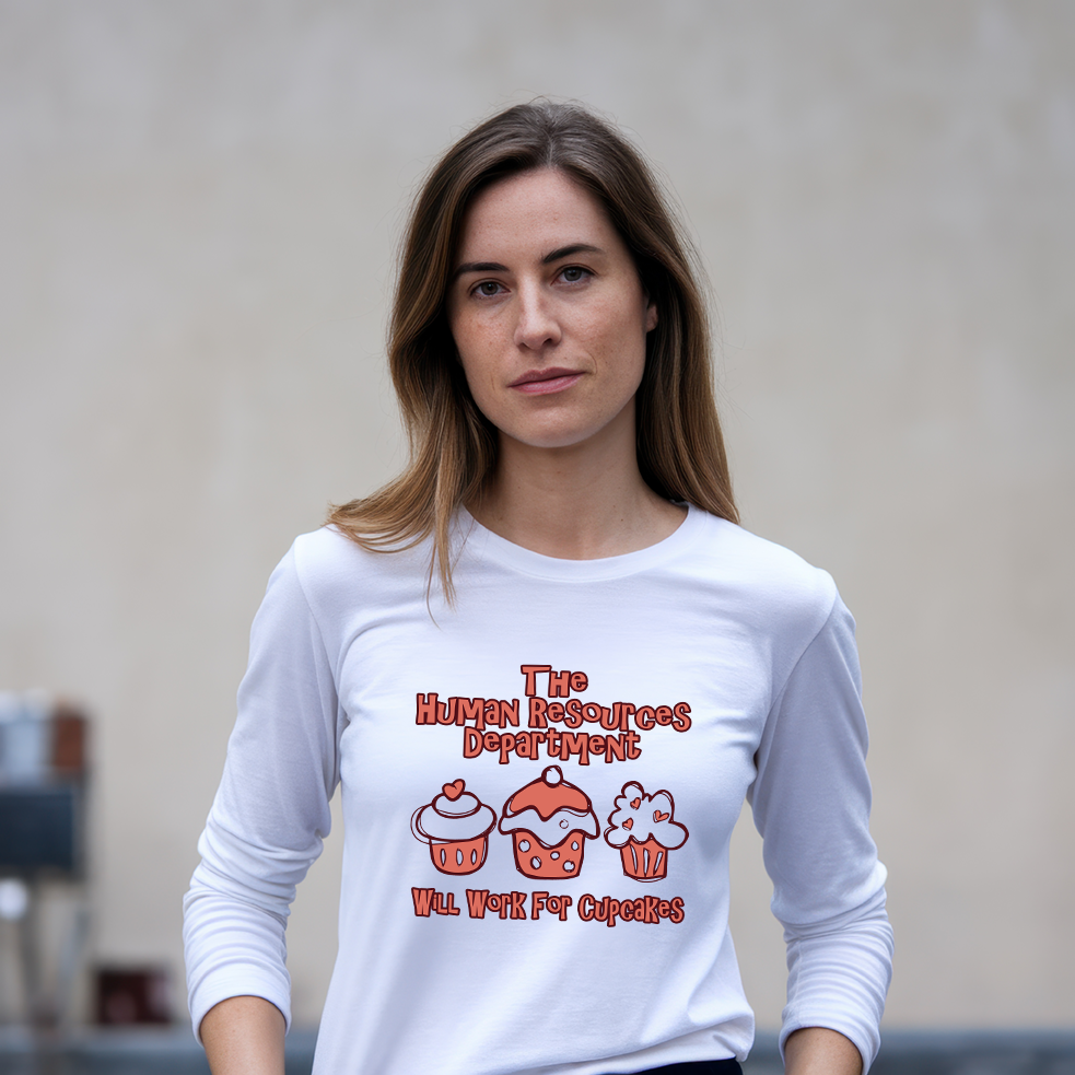 Will Work For Cupcakes Shirt Mockup