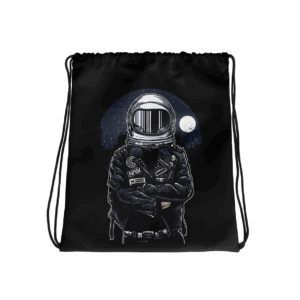 Astronaut Rebel Drawstring Bag Mockup