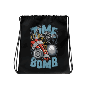 Time Bomb Drawstring Bag Mockup
