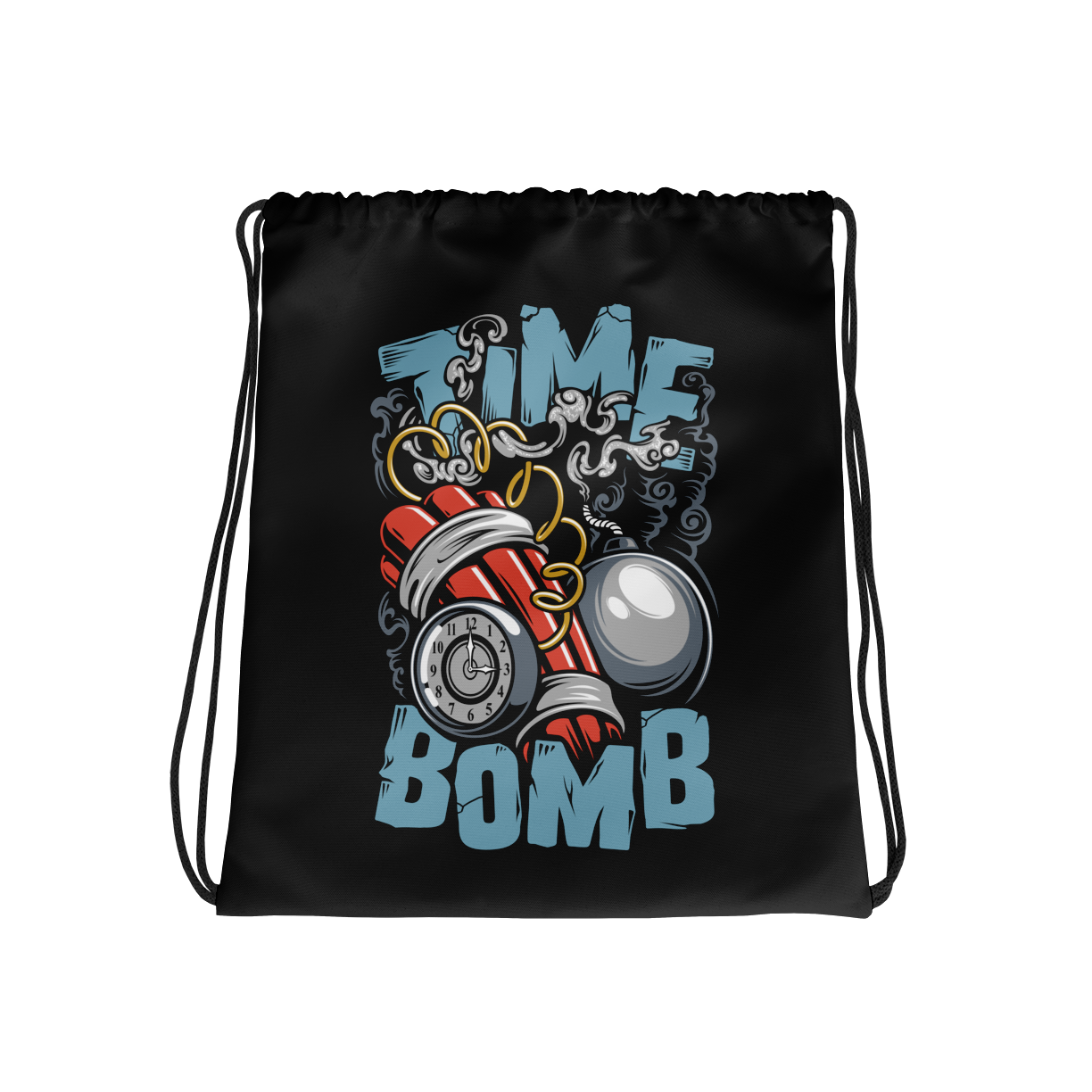 Time Bomb Drawstring Bag Mockup