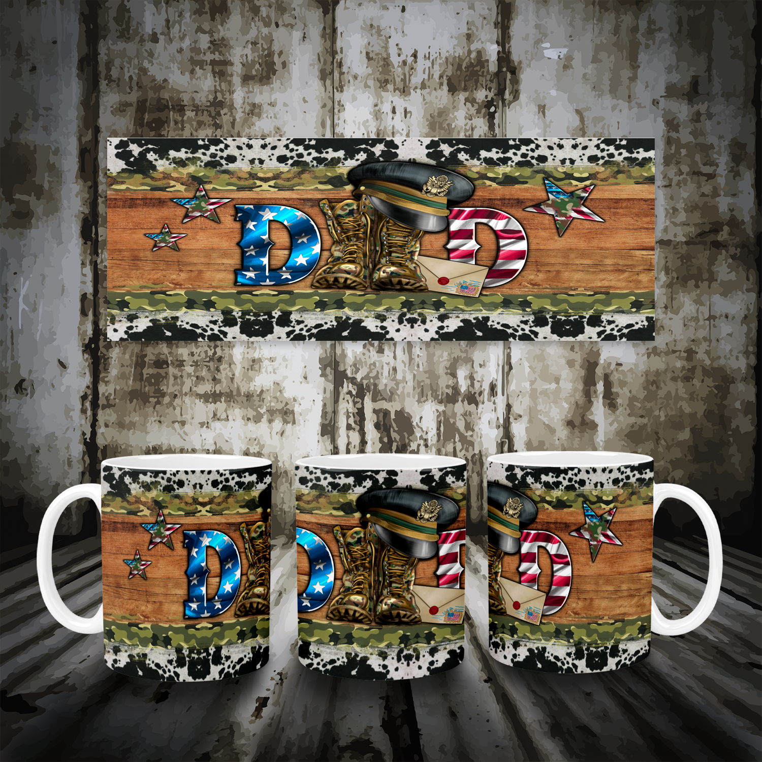 Military Dad Mug Mockup