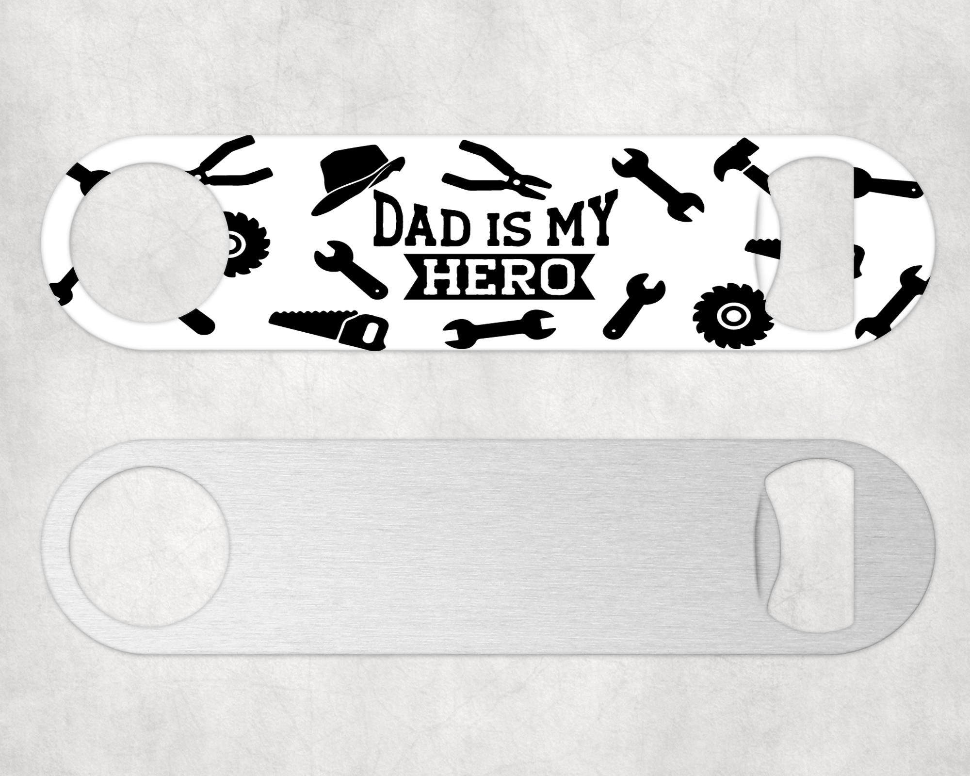 Dad Is My Hero Bottle Opener Mockup