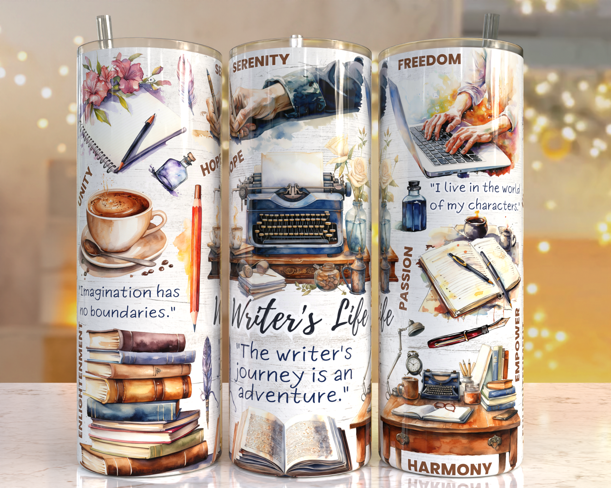 Writer's Life Tumbler Mockup