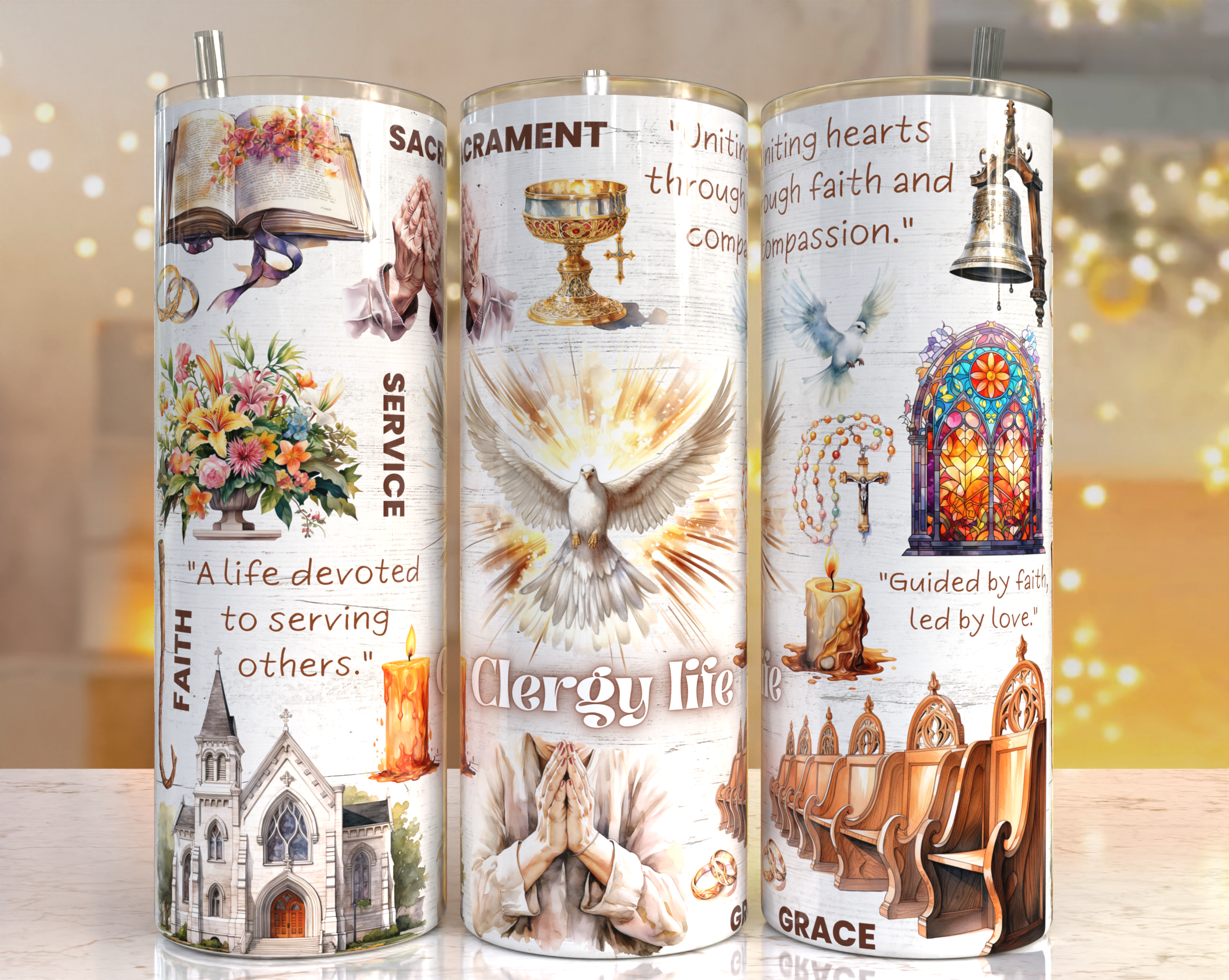 Clergy Life Tumbler Mockup