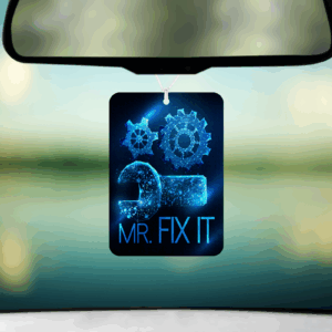 Mr. Fix It Car Air Freshener Mockup