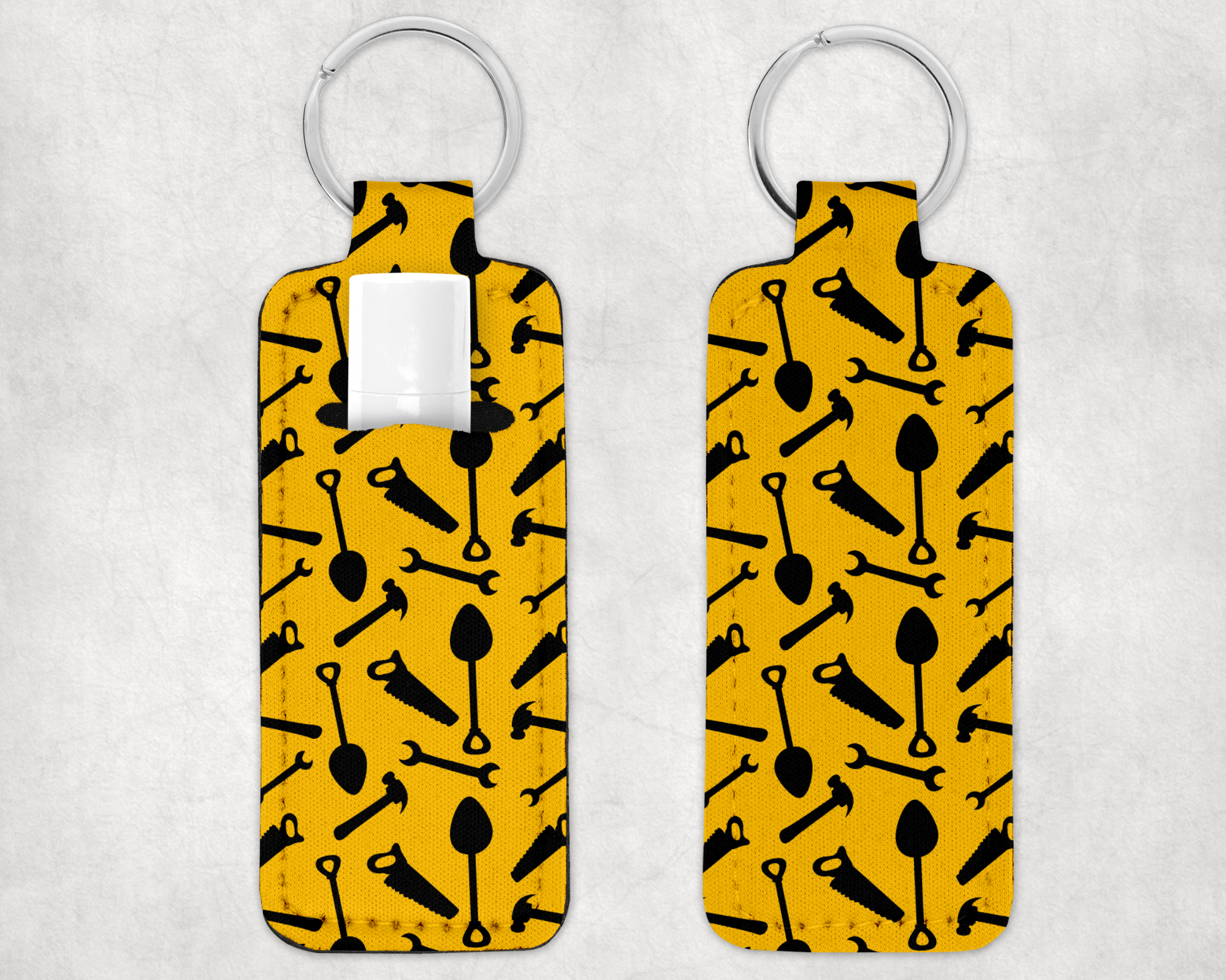 Tool Pattern Lip Care Holder Mockup