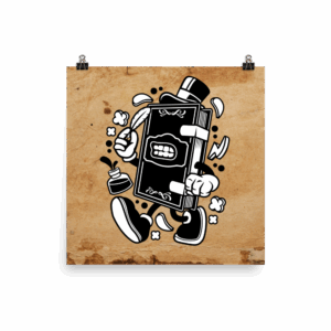 Vintage Old Book Art Print Mockup