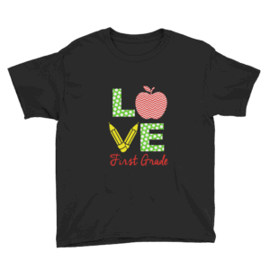 First Grade LOVE Shirt Mockup