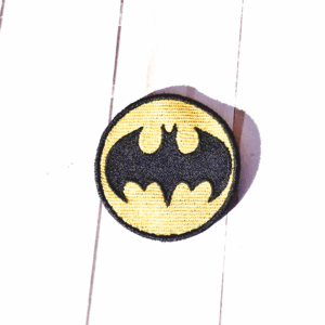 Round Bat Signal Patch