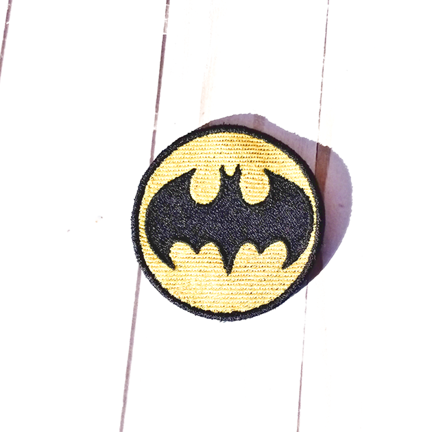 Round Bat Signal Patch