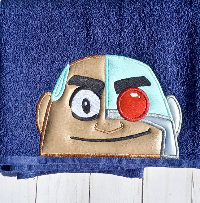 Robotic Man Hooded Towel