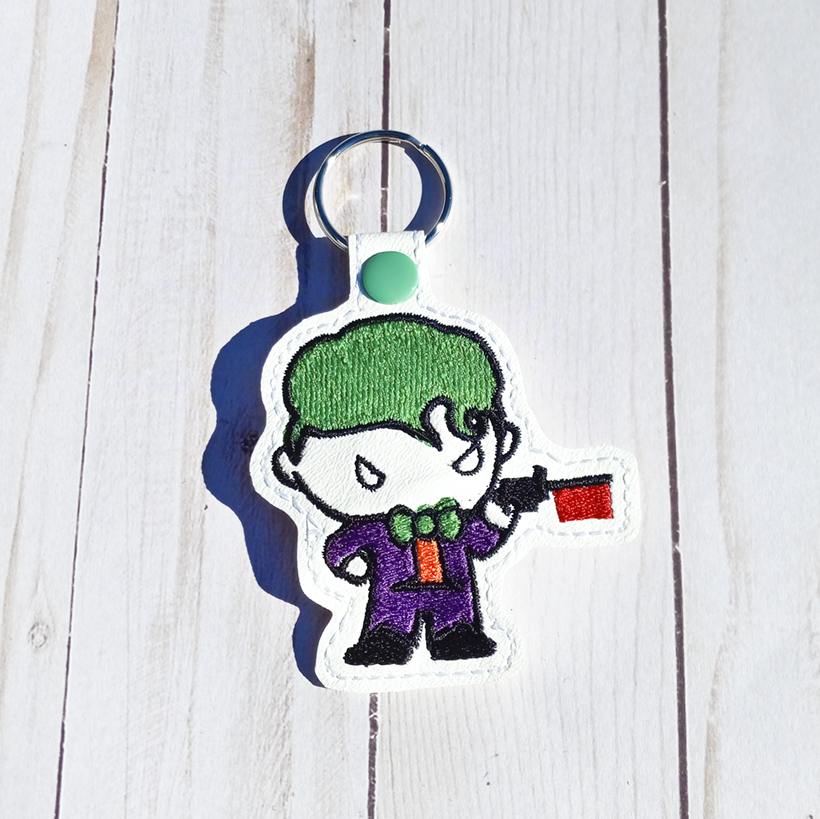 Cartoon Laughing Villain Key Fob