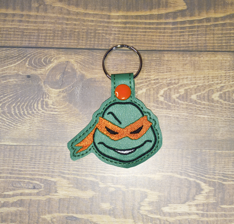 Cunning Turtle Head Key Fob