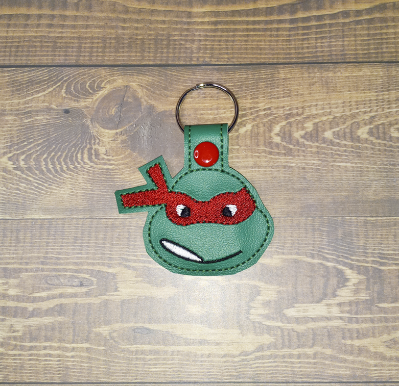 Angry Turtle Head Key Fob