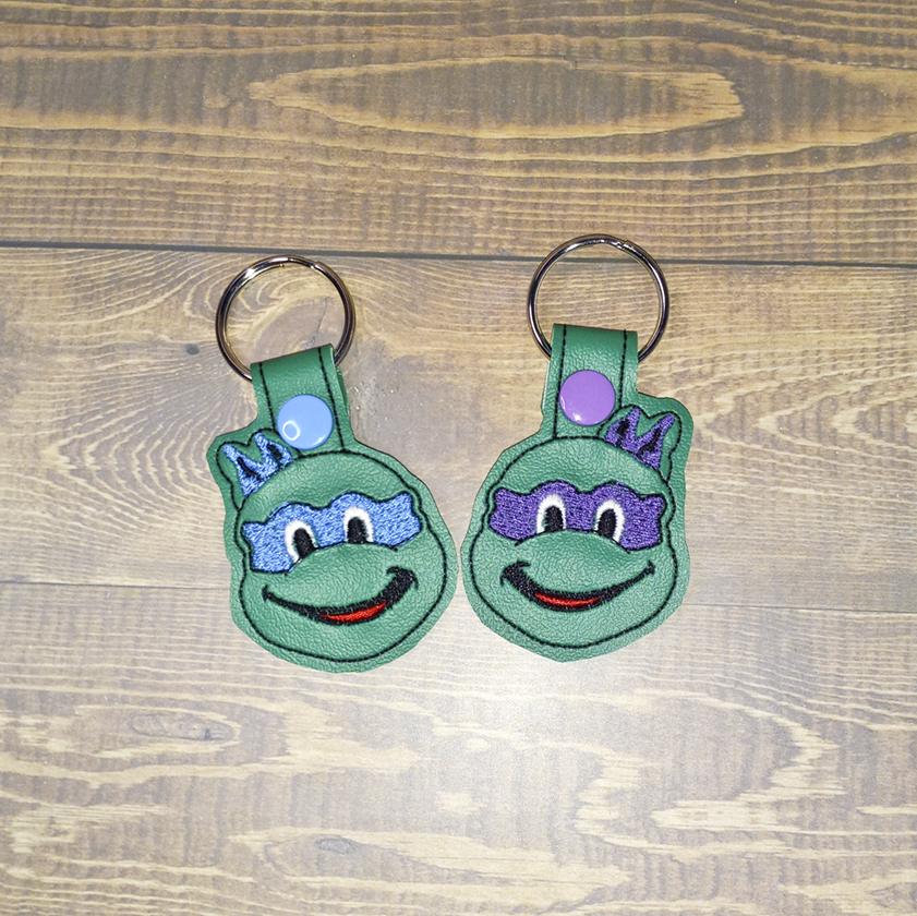 Cartoon Turtle Key Fob