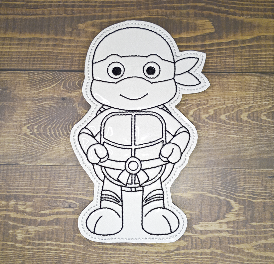 Masked Turtle Color Tile