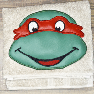 Masked Turtle Hooded Towel