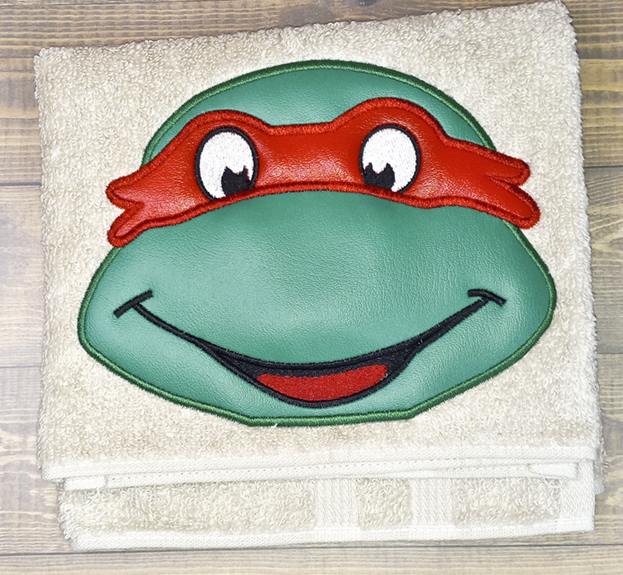 Masked Turtle Hooded Towel