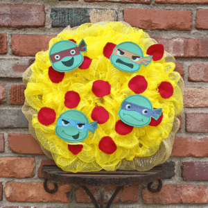 Masked Turtle Faces Wreath