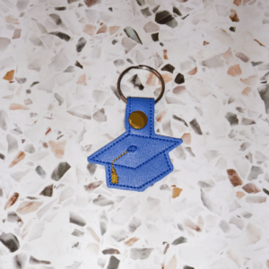 Graduation Cap Key Fob