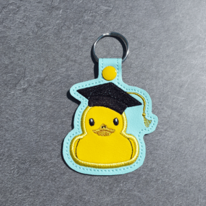 Graduation Duck Key Fob