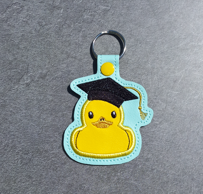Graduation Duck Key Fob