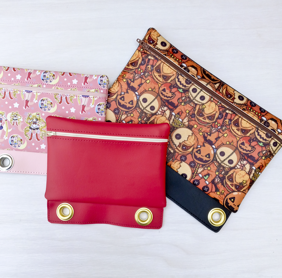 Faux leather Binder Bags