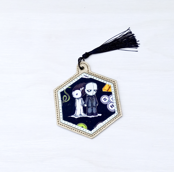 Applique Hexagon Bookmark