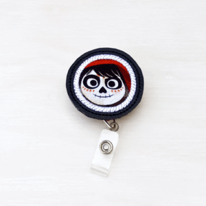 Round Applique Badge Reel