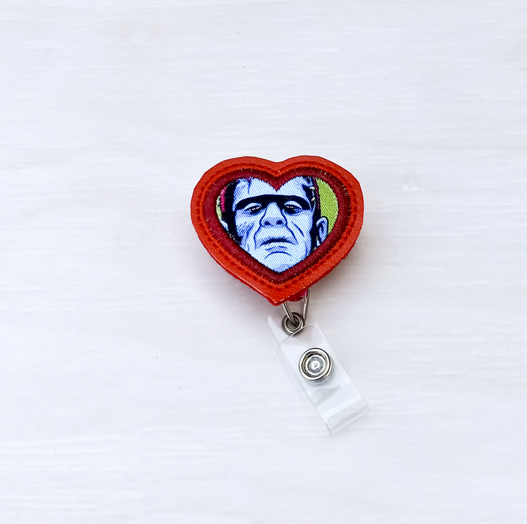 Heart Applique Badge Reel