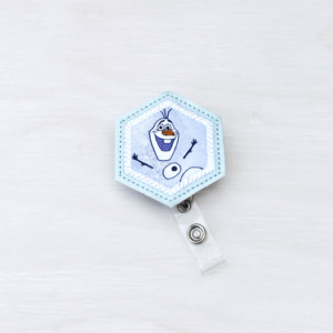 Hexagon Applique Badge Reel