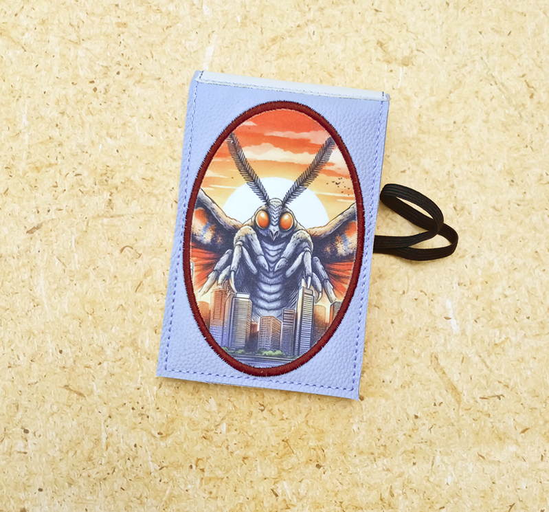 Large Oval Applique Flip Notebook Cover