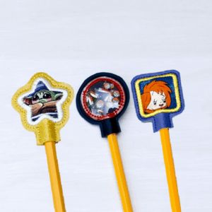 Appliqued Pencil Toppers