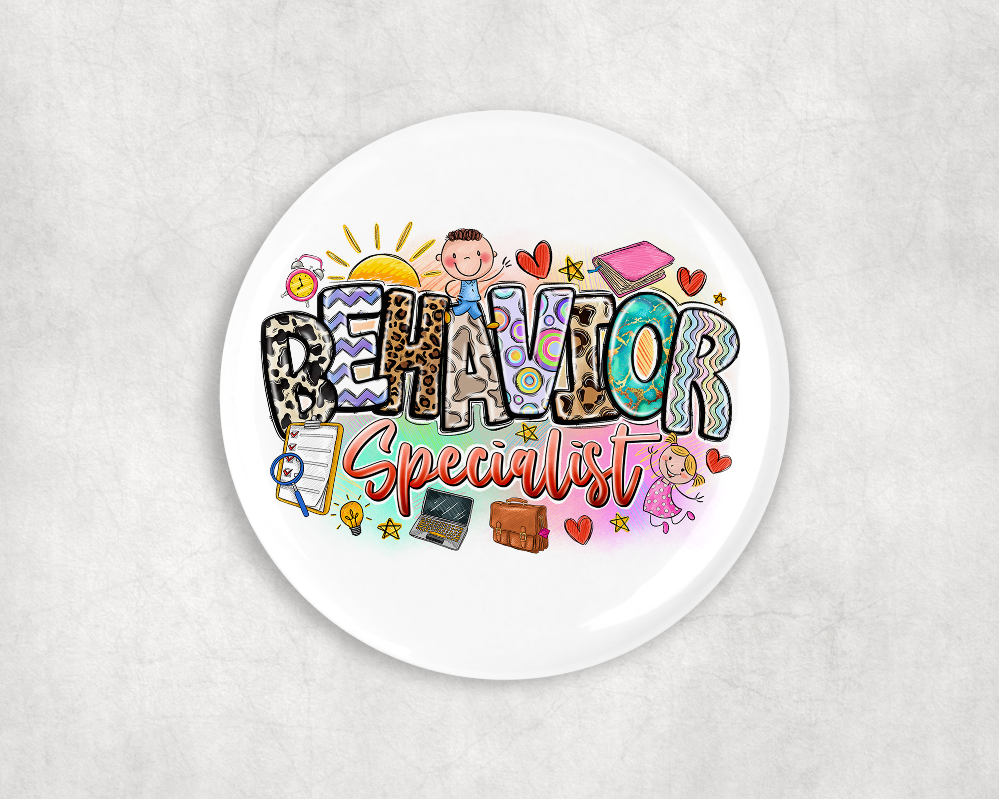 Behavior Specialist Button Mockup