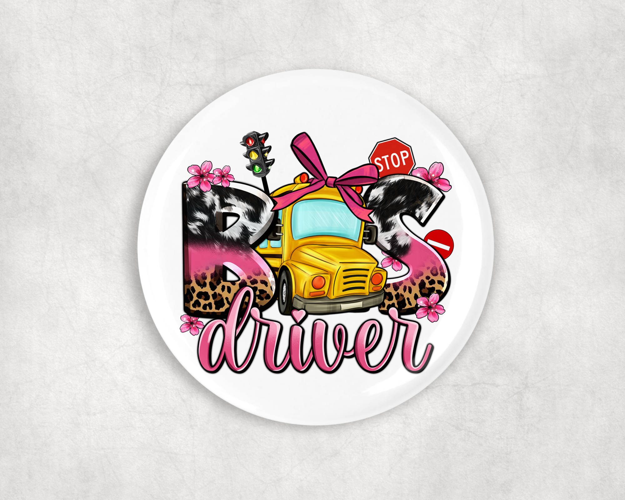 Bus Driver Button Mockup