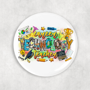 Career Technology Teacher Button Mockup