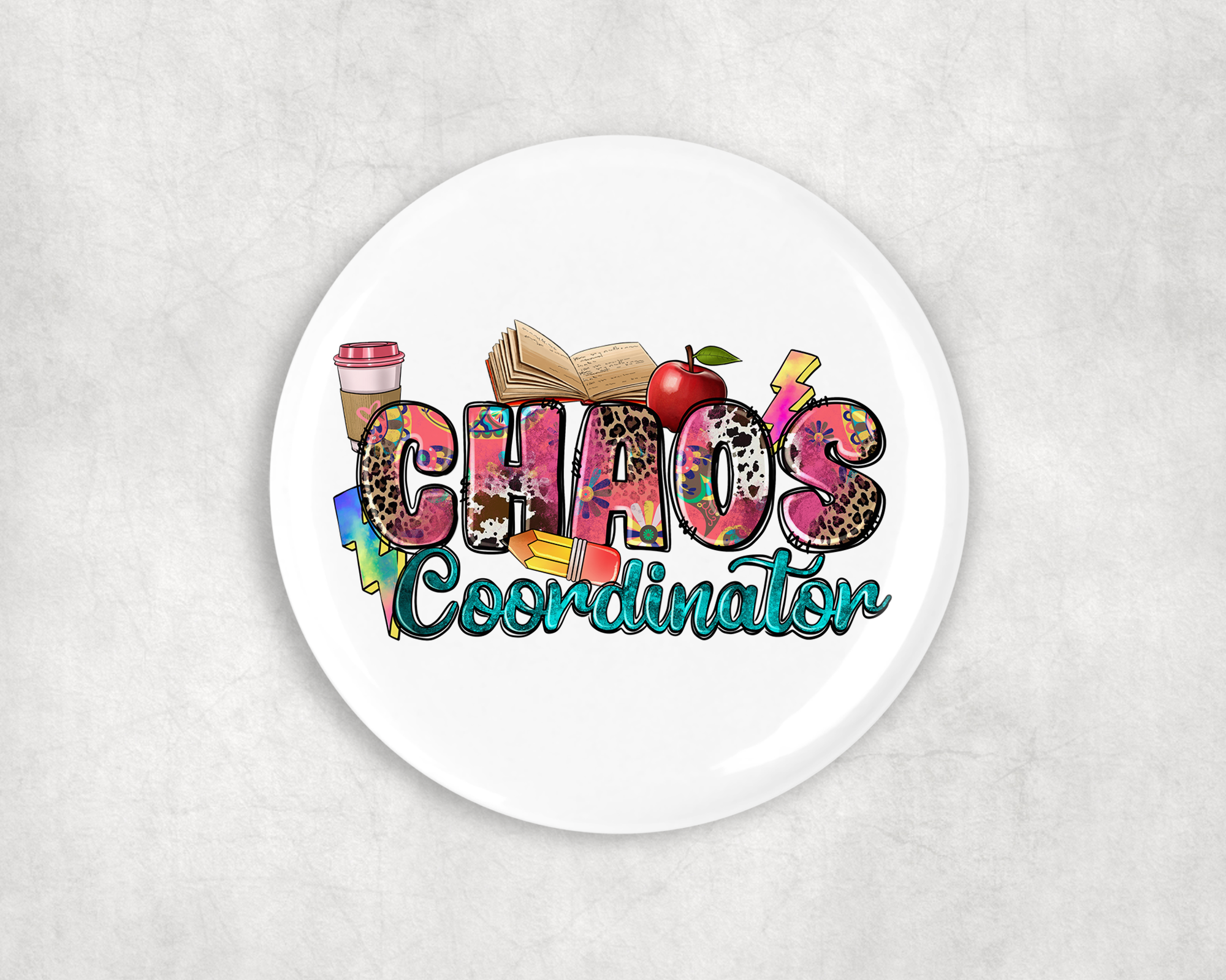 Chaos Coordinator Button Mockup