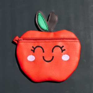 Apple Shaped Zipper Pouch