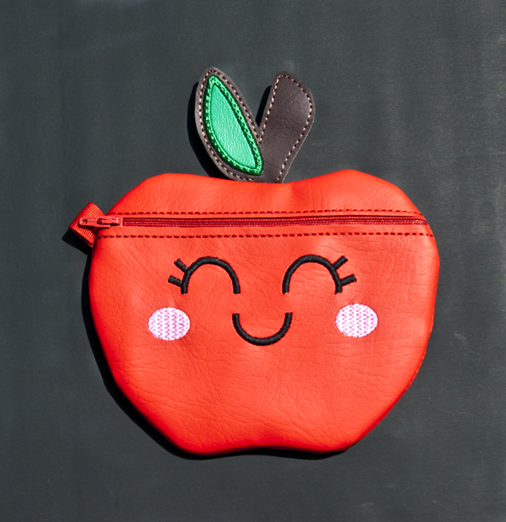 Apple Shaped Zipper Pouch