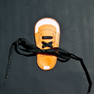 Faux leather Shoe Tying Practice Shoe