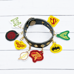 Superhero-Themed Charm Bracelet