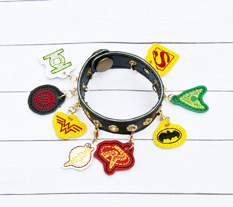 Superhero-Themed Charm Bracelet