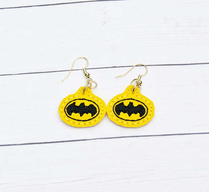 Bat Signal Earrings