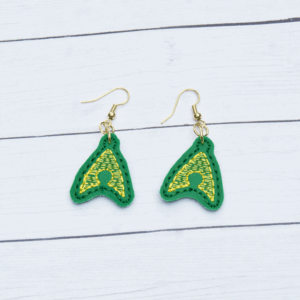 King Of The Ocean Symbol Earrings